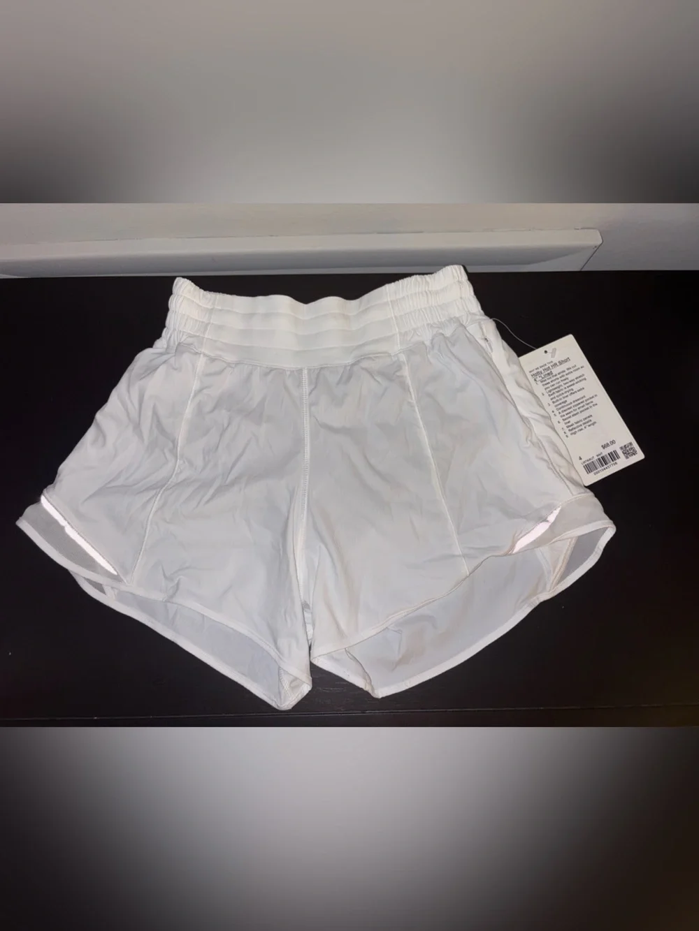 Lululemon Women's White Athletic Running Shorts